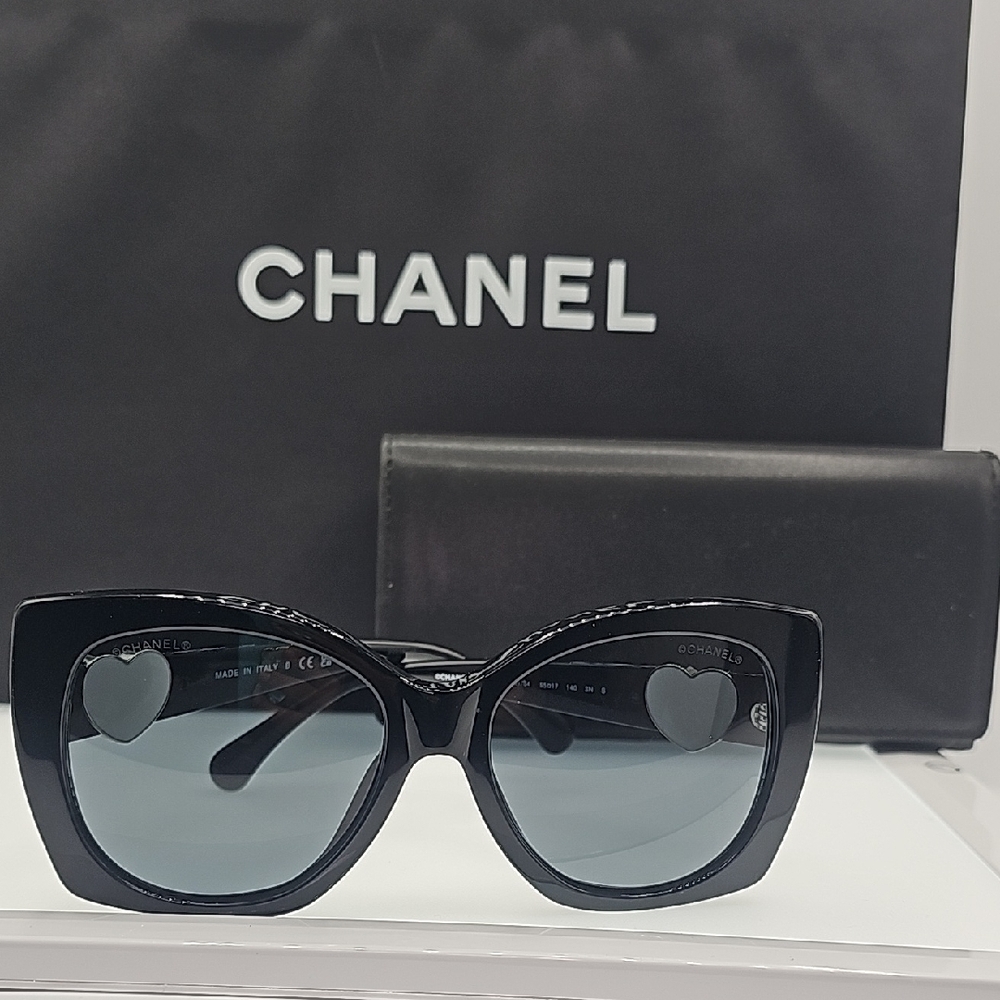 Chanel Black Women's Sunglasses CH5519A C501/S4 - Picture 4 of 13